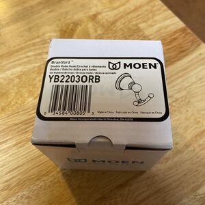 Moen YB2203ORB Brantford Double Robe Hook in Oil-Rubbed Bronze Finish